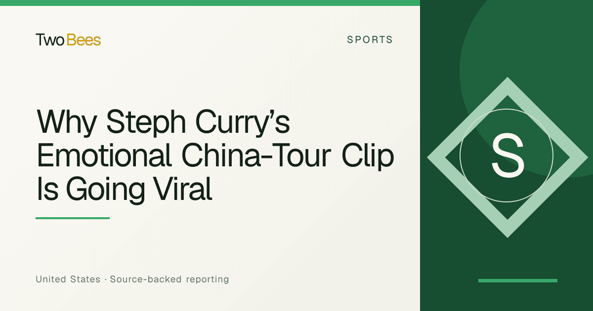 Editorial illustration for Why Steph Curry’s Emotional China-Tour Clip Is Going Viral